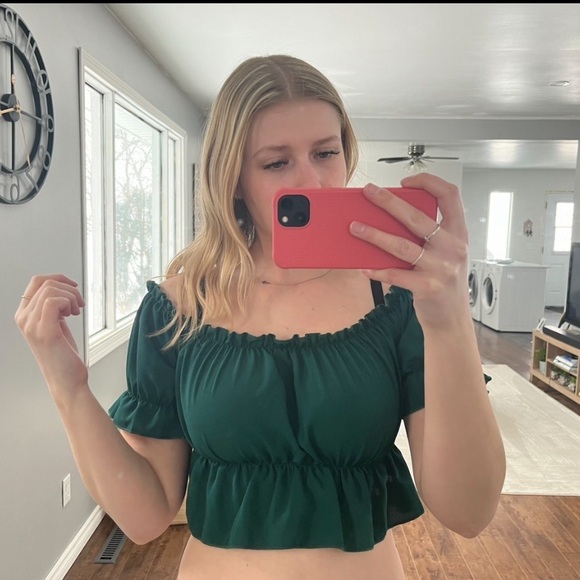 Green SHEIN blouse - Picture 2 of 2